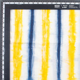Multicolor Striped Cotton Tie Dye Shibori Fabric