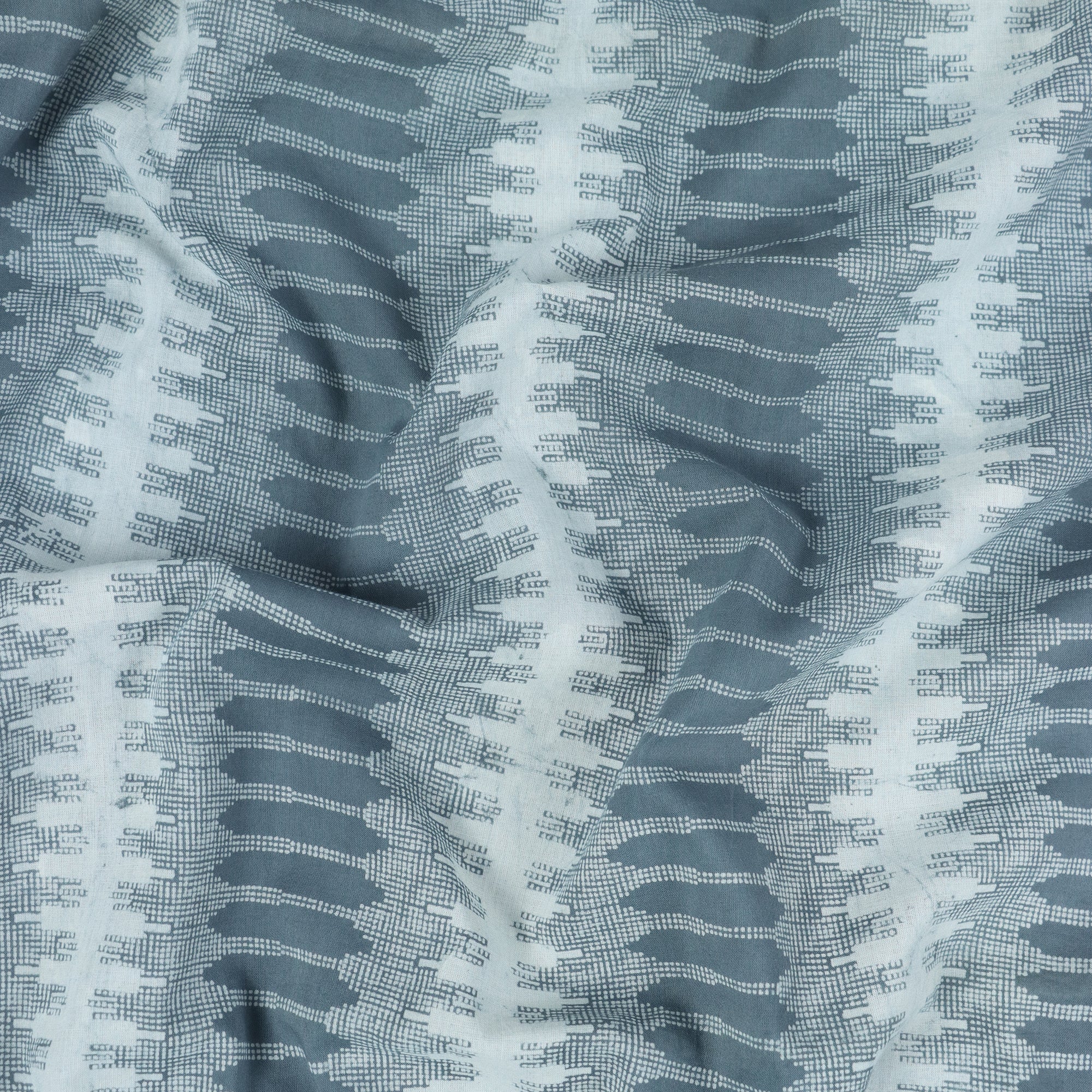 Multicolor Striped Kashish Hand Block Print Fabric