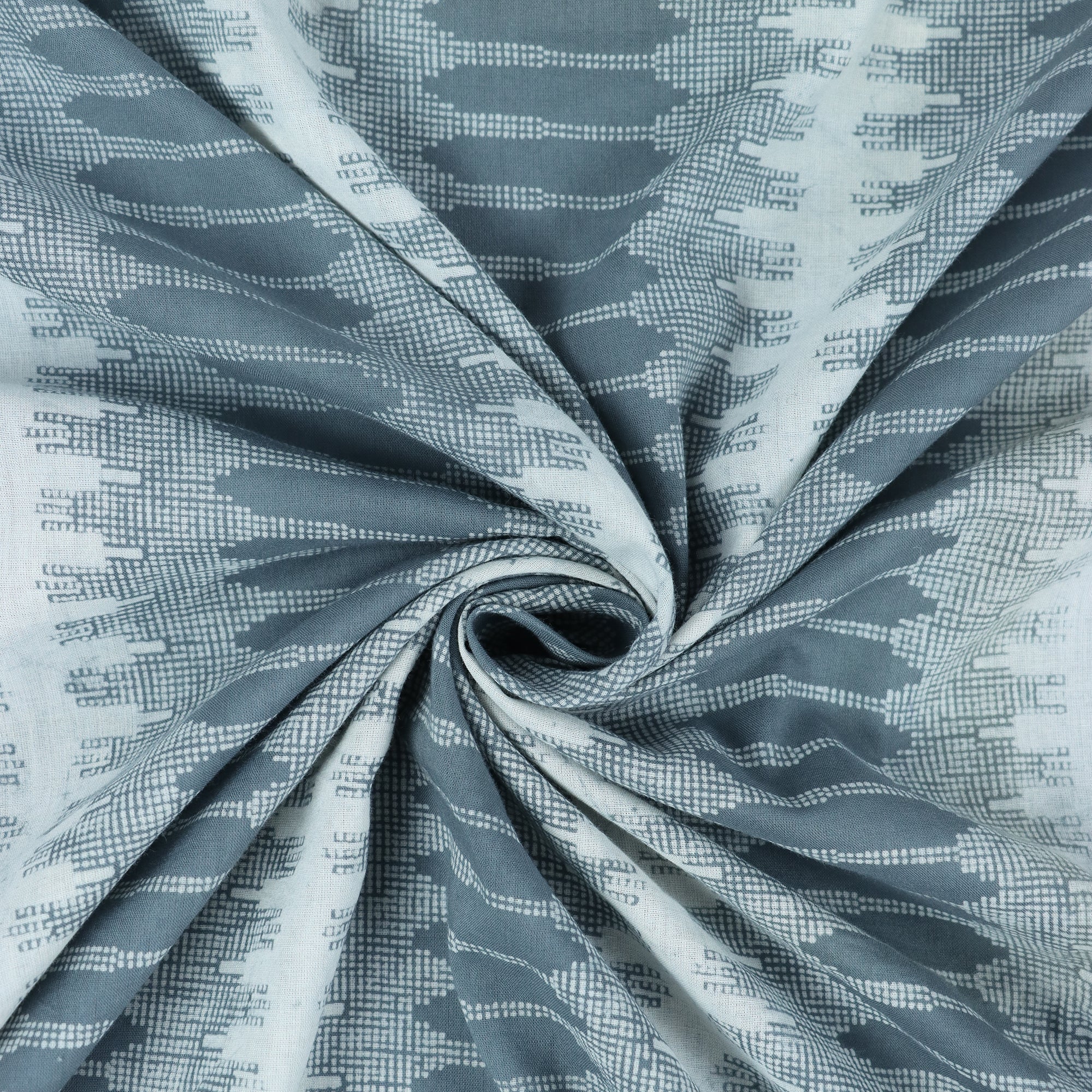 Multicolor Striped Kashish Hand Block Print Fabric