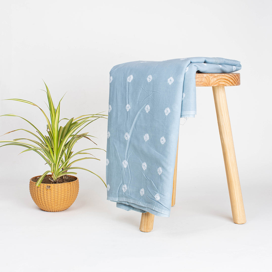 Natural Dyed Shibori Tie Dye Fabric