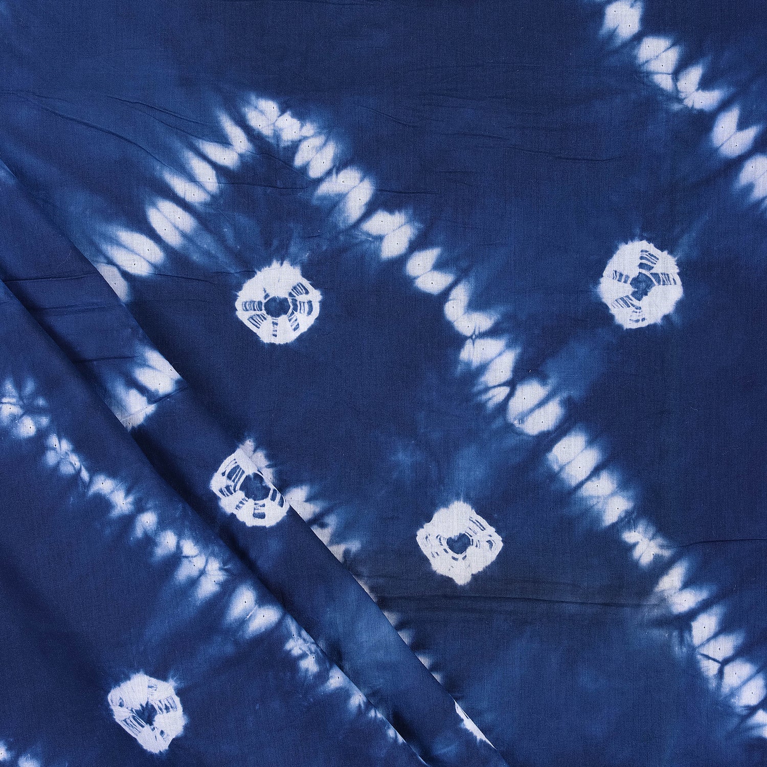 Natural Handmade Shibori Tie Dye Fabric