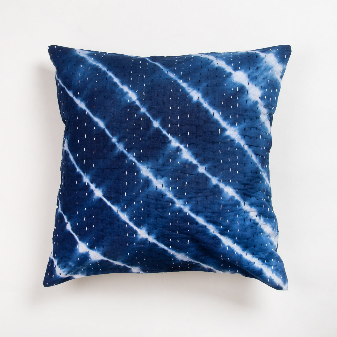 Natural Tie Dye Cotton Stitched Couch Cushion Cover