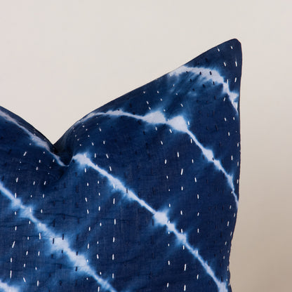 Natural Tie Dye Cotton Stitched Couch Cushion Cover