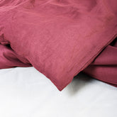 Natural Vegetable Dyed Indian Solid Dark Pink Duvet Cover