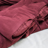 Natural Vegetable Dyed Indian Solid Dark Pink Duvet Cover