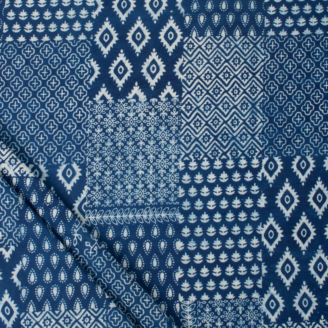 Indigo Printed Cotton Fabric