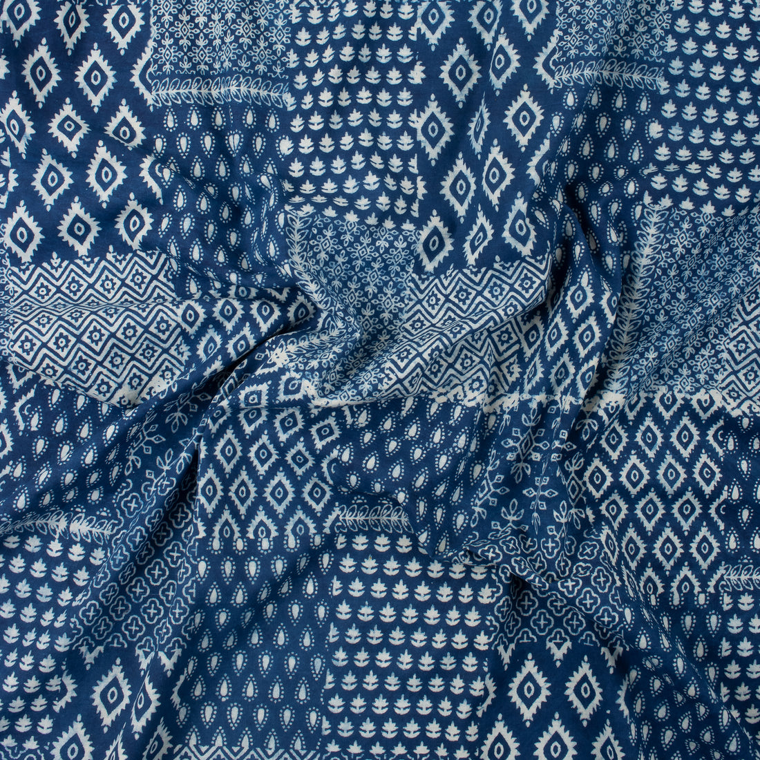 Indigo Printed Cotton Fabric 