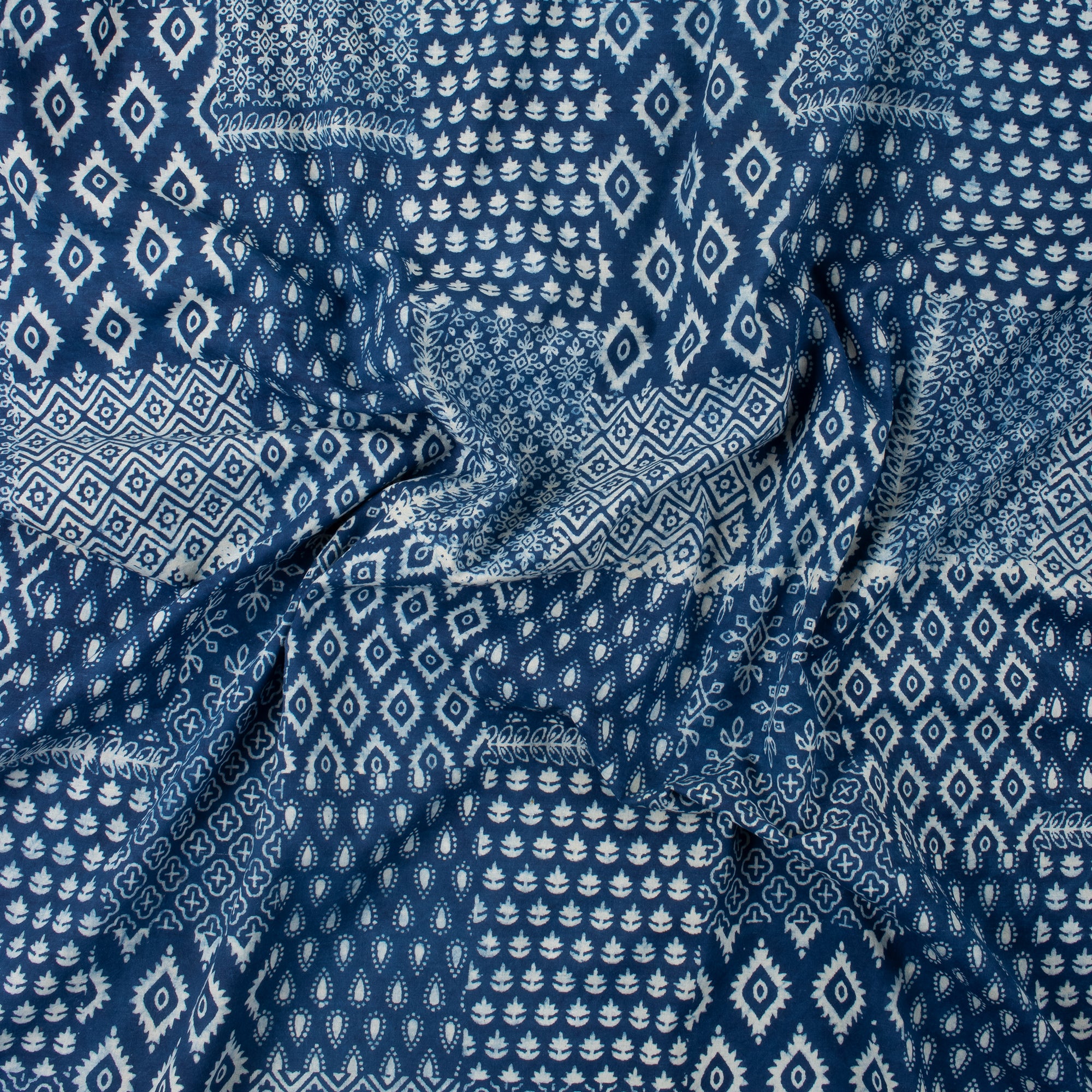 Indigo Printed Cotton Fabric 