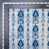 Newly Blue Leaf Indian Hand Block Print Cotton Fabric