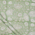 Olive Green Floral Block Printed Indian Fabric Online