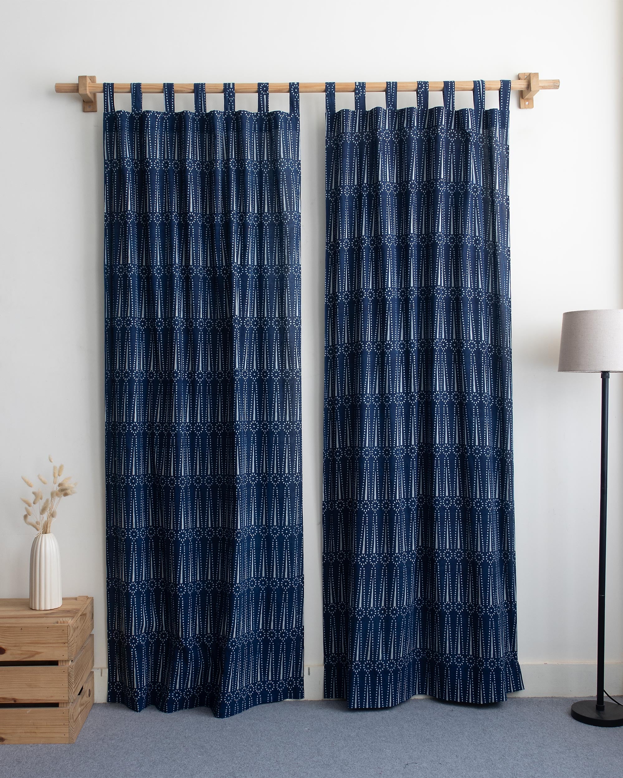 Online Indian Premium Block Printed Cotton Curtain