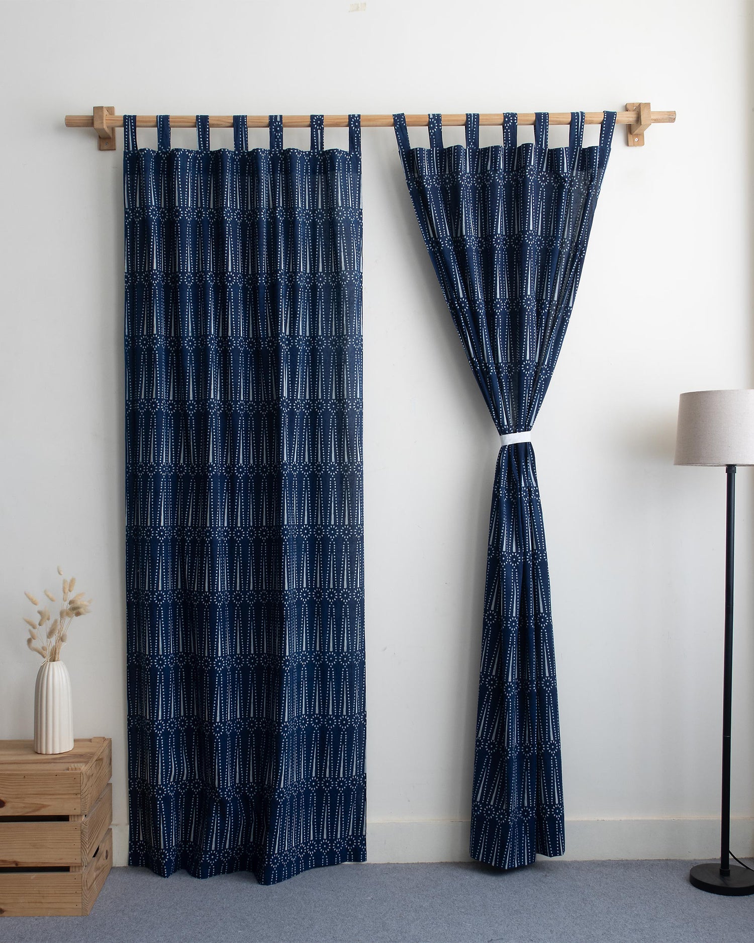 Online Indian Premium Block Printed Cotton Curtain