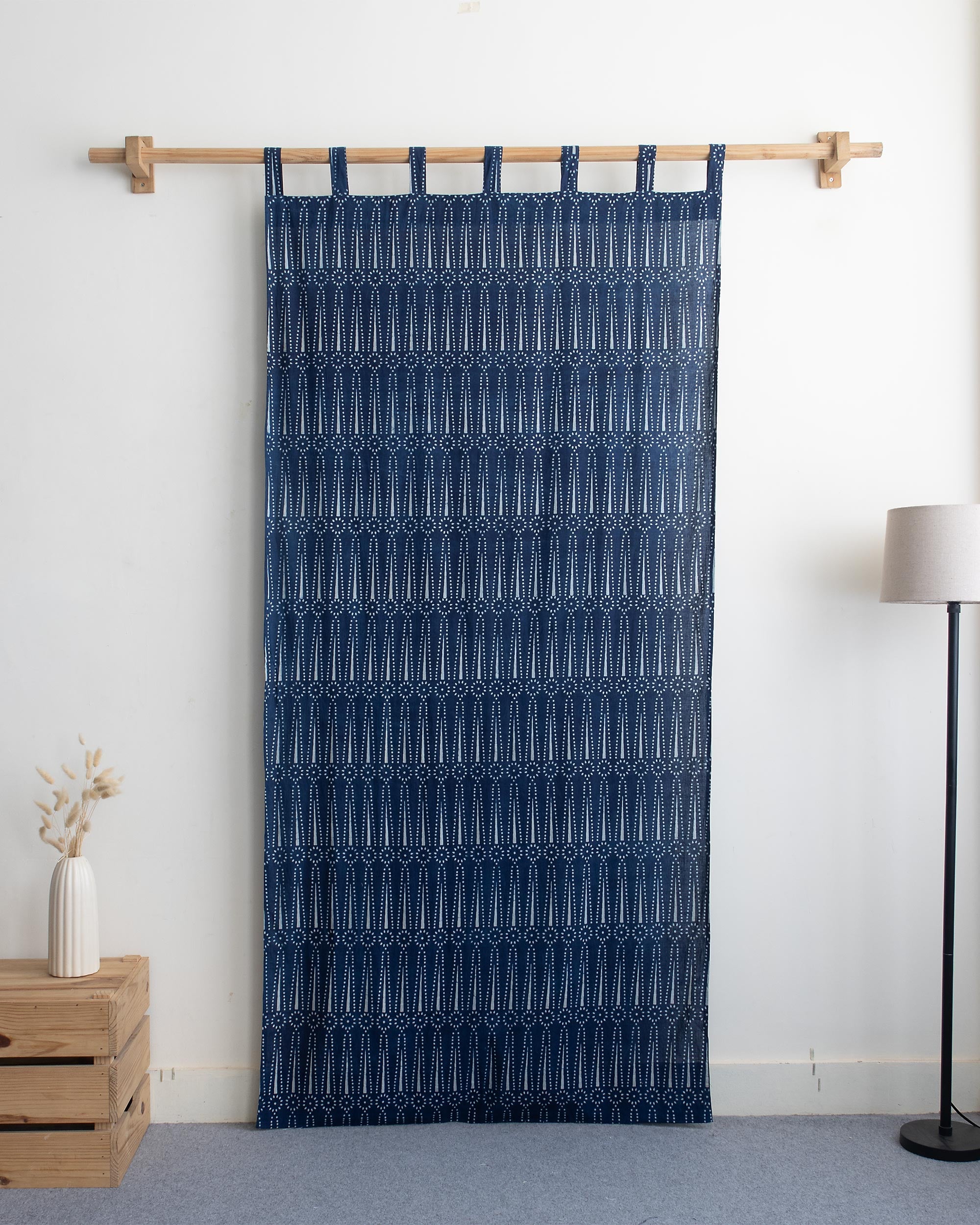 Online Indian Premium Block Printed Cotton Curtain