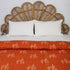 Orange Cactus Hand Block Print Kantha Quilt Blanket
