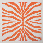 Orange Hand Block Dyed Cotton Table Napkins