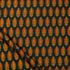 Orange Leaf Pure Cotton Handmade Ajrakh Fabric