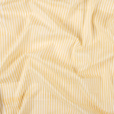 Orange Striped Hand Block Print Fabric
