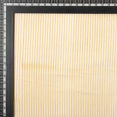 Orange Striped Hand Block Print Fabric