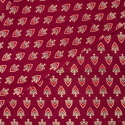 Organic Cotton Ajrakh Printed Fabric