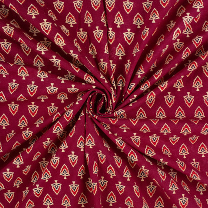Organic Cotton Ajrakh Printed Fabric