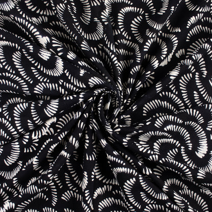 Organic Cotton Black and White Fabric