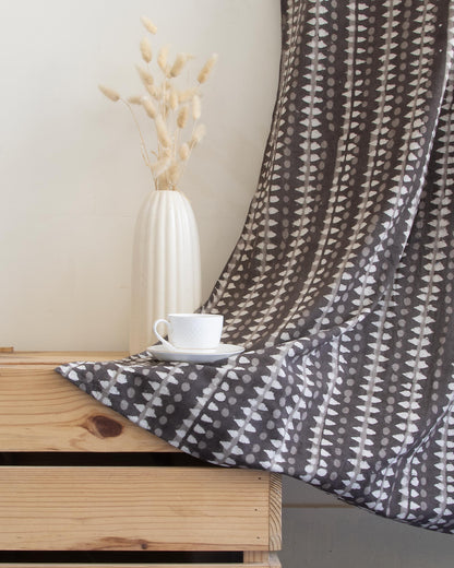 Organic Cotton Block Printed Curtains Set in India