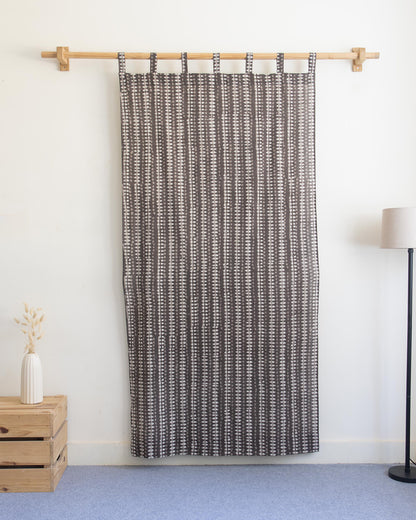 Organic Cotton Block Printed Curtains Set in India