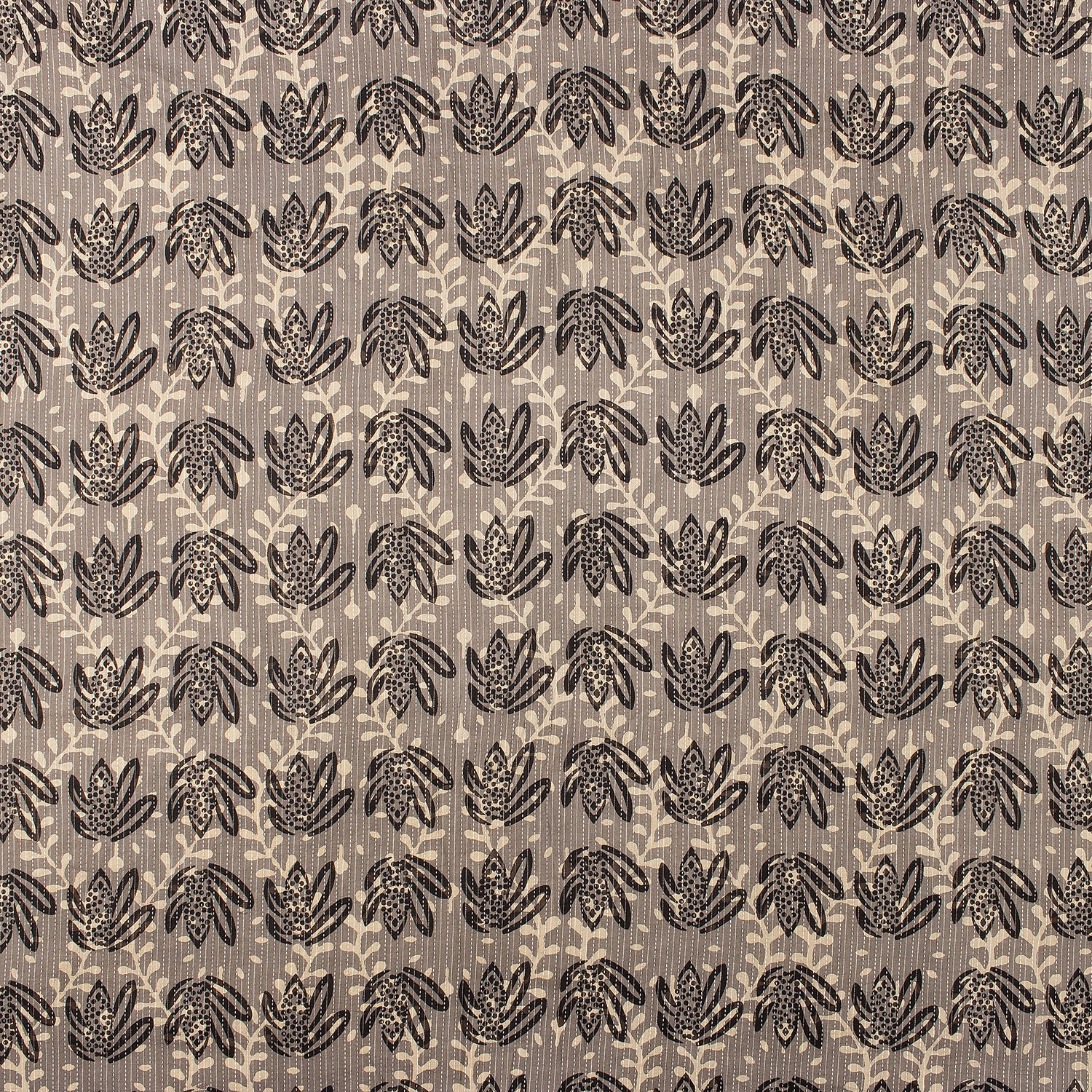 Organic Cotton Dabu Hand Block Printed Kantha Fabric