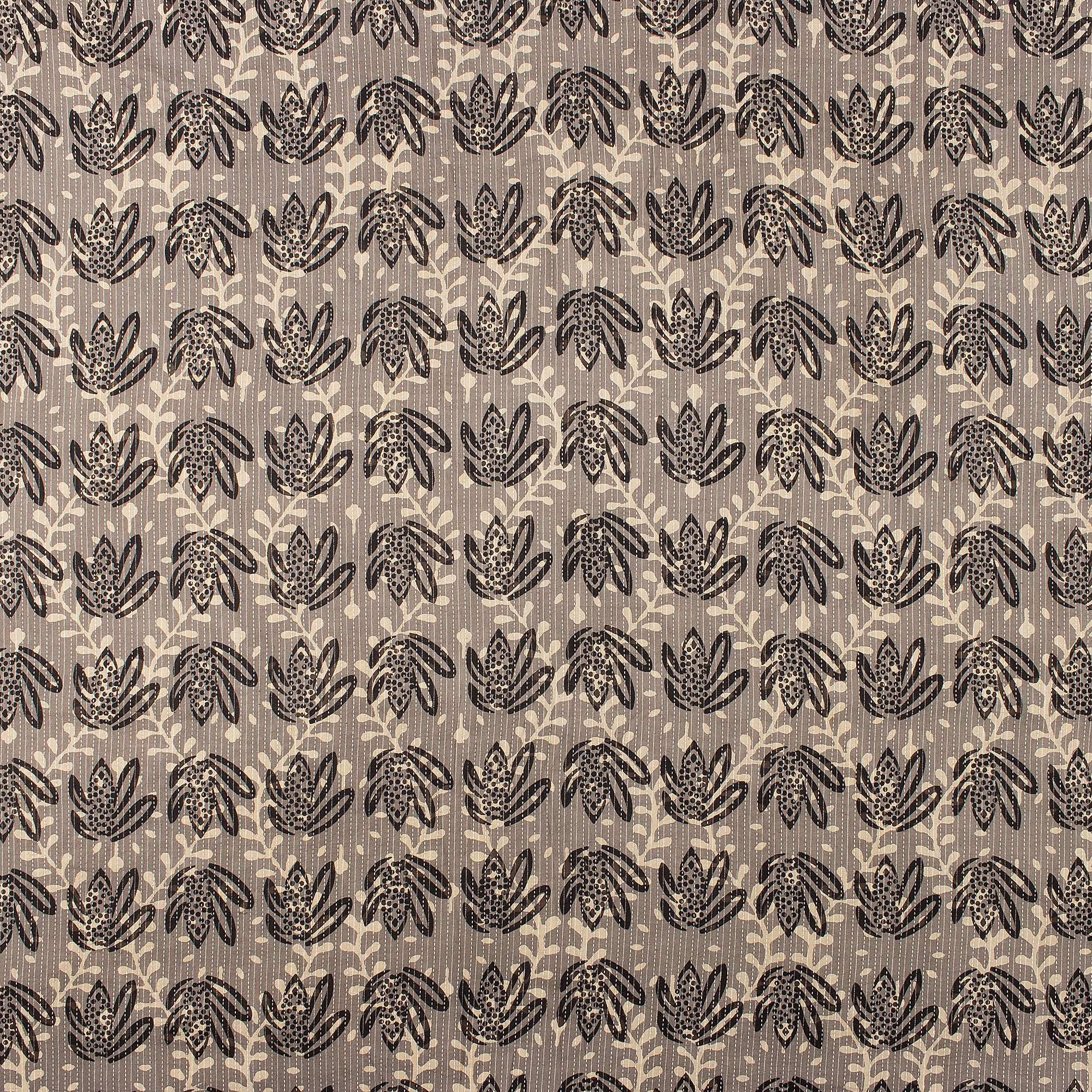 Organic Cotton Dabu Hand Block Printed Kantha Fabric