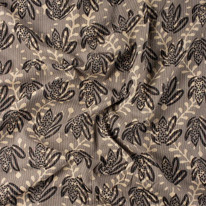 Organic Cotton Dabu Hand Block Printed Kantha Fabric