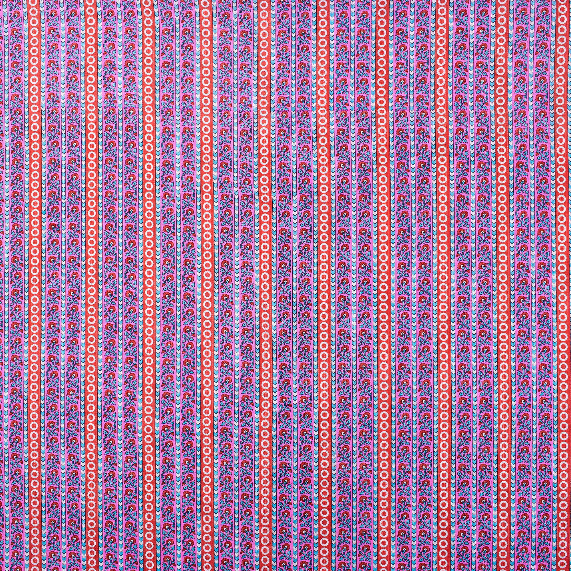 Organic Cotton Hand Block Print Kantha Fabric