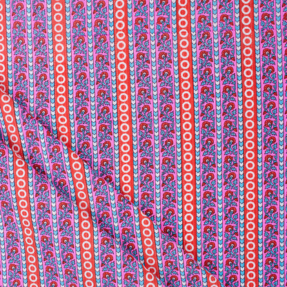 Organic Cotton Hand Block Print Kantha Fabric
