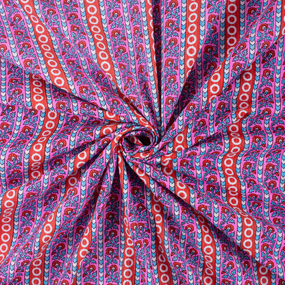 Organic Cotton Hand Block Print Kantha Fabric