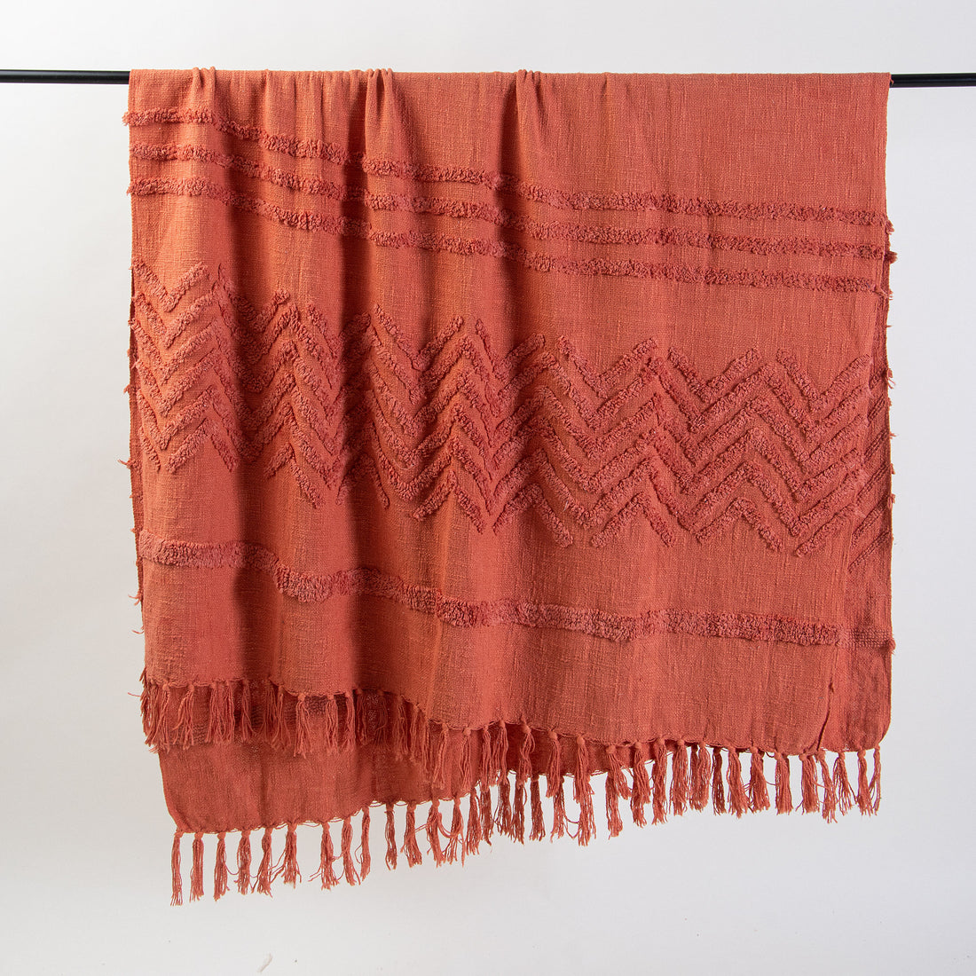 Organic Cotton Solid Christmas Throw Blanket