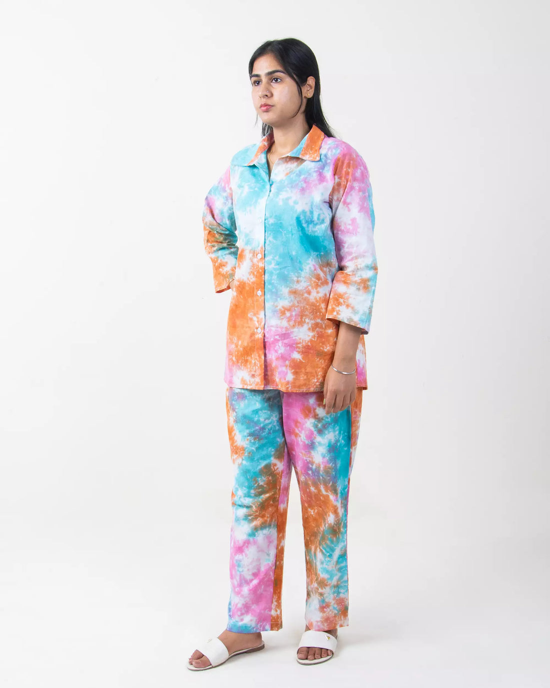 Organic Cotton Tie Dye Co-ord Set for Women