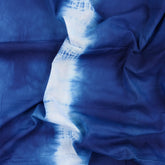 Organic Dark Blue Tie Dye Shibori Fabric