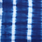 Organic Dark Blue Tie Dye Shibori Fabric