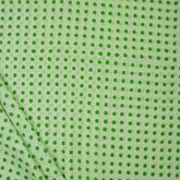 Organic Green Palkas Dot Hand Block Printed Fabric