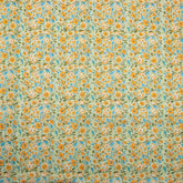 Organic Multi Floral Hand Block Printed Fabric By The Yard