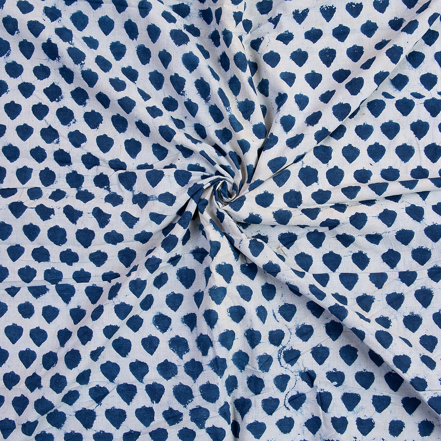 Organic Natural Cotton Fabric Geometrical Print