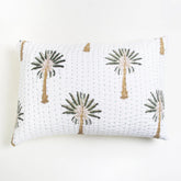 Palm Print Handmade Bed Pillow Covers