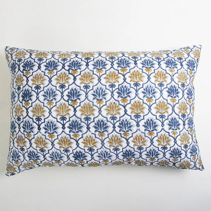 Floral Print Reversible Cotton Pillow Cover Set