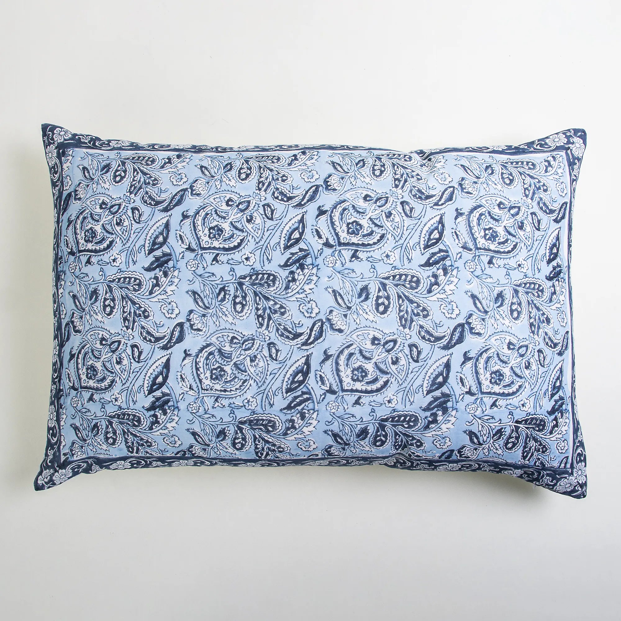 Handmade Flower Printed Cotton Pillow Case