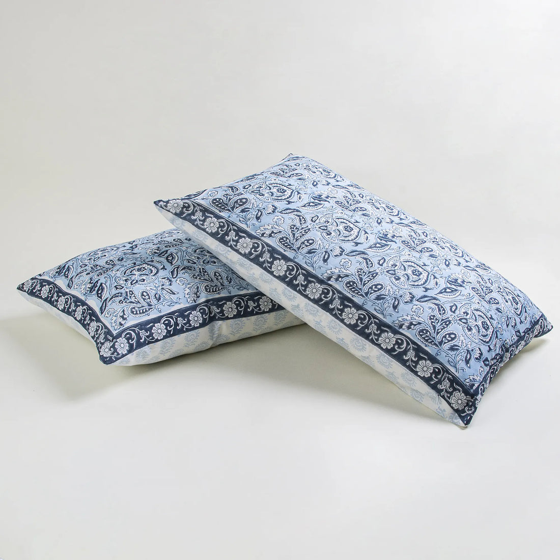Handmade Flower Printed Cotton Pillow Case