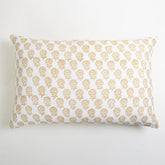 Yellow Flower Print Cotton Pillow Covers