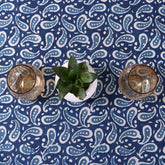 Paisley Hand Block Printed Cotton Dining Table Cover