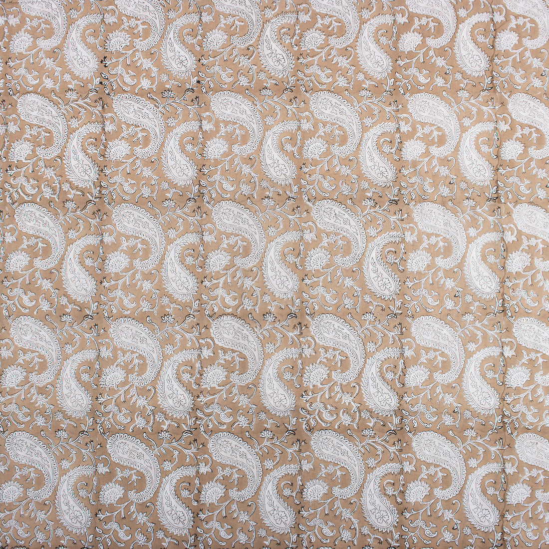 Paisley Indian Hand Block Print Fabric By The Yard