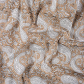 Paisley Indian Hand Block Print Fabric By The Yard