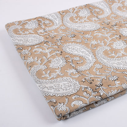 Paisley Indian Hand Block Print Fabric By The Yard