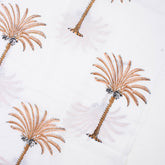Palm Tree Hand Block Print Fabric By The Yard